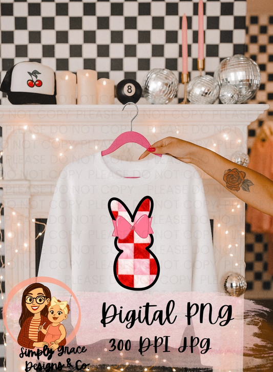 Checkered Bunny PNG