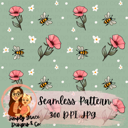 Floral Spring Seamless Pattern