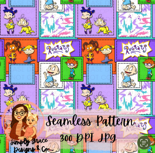 Nostalgia Patchwork Seamless Pattern