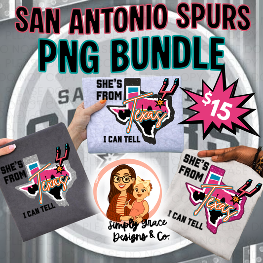 SA BASKETBALL TEAM INSPIRED PNG BUNDLE